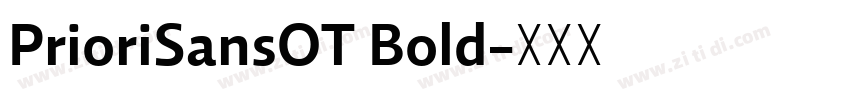 PrioriSansOT Bold字体转换